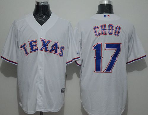 Rangers #17 Shin-Soo Choo White New Cool Base Stitched MLB Jersey